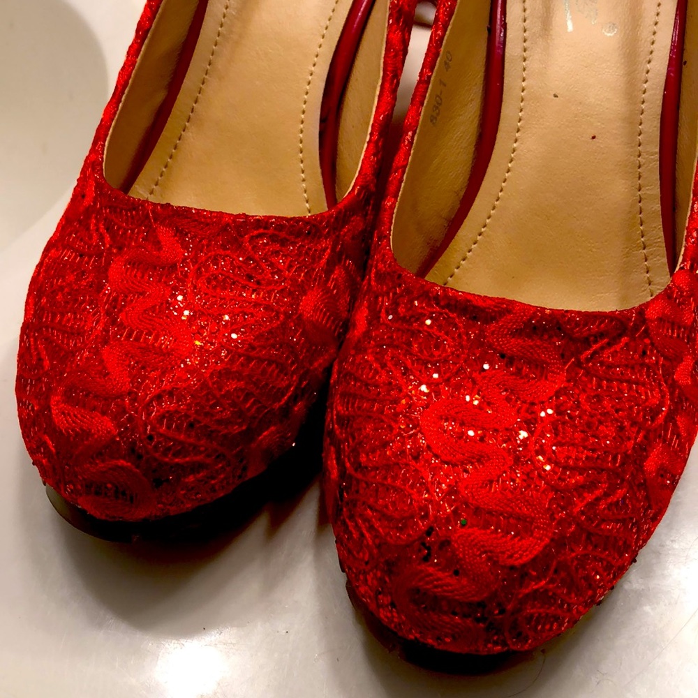 DOROTHY’s RUBY SLIPPERS Sz 9